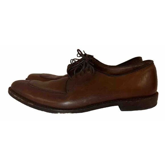Allen Edmonds Port Washington Delray Brown Split Toe Blucher Dress Shoe Sz 10B - Picture 6 of 10
